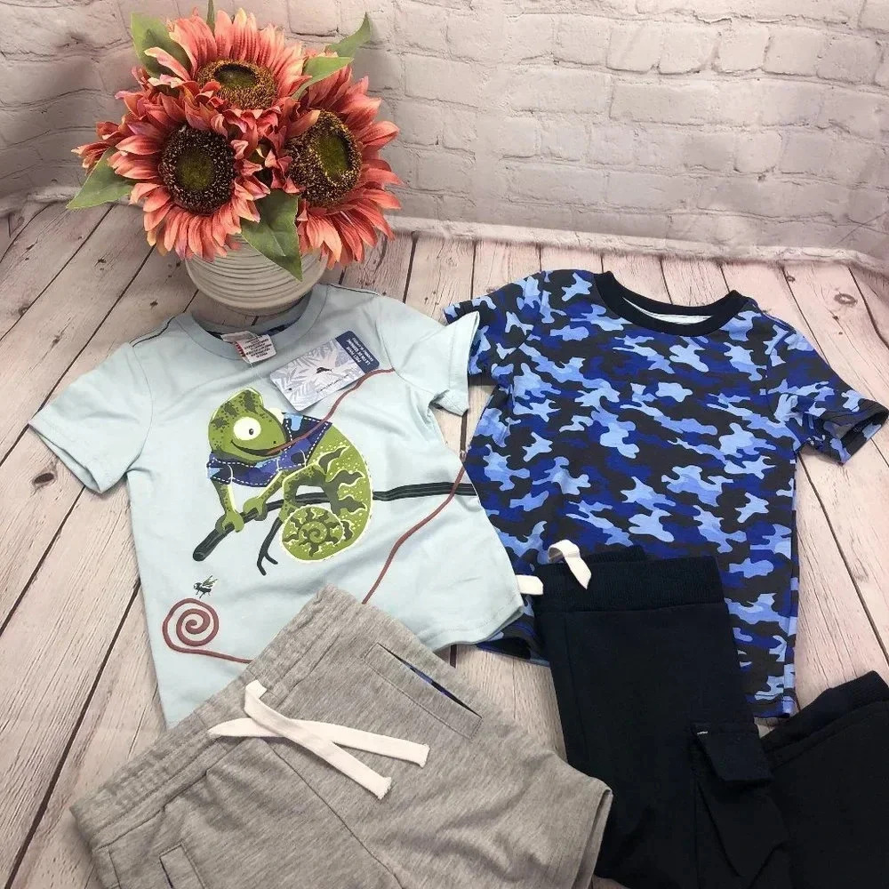 NWT 2t tommy bahama kids boy 4pc jogger set lizard